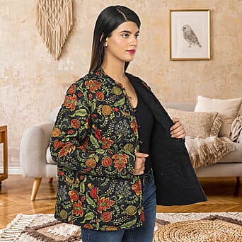 https://tjcuk.sirv.com/Products/36/4/3648279/Handmade-Printed-Reversible-Quilted-Full-Sleeves-Short-Jacket-in-Black_3648279_1.jpg?w=342&h=342