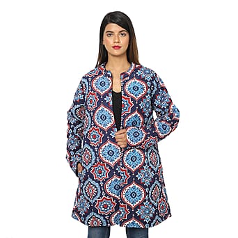 https://tjcuk.sirv.com/Products/36/4/3648310/Handmade-Printed-Reversible-Quilted-Long-Jacket-in-Navy-Blue-and-Multi_3648310.jpg?w=342&h=342