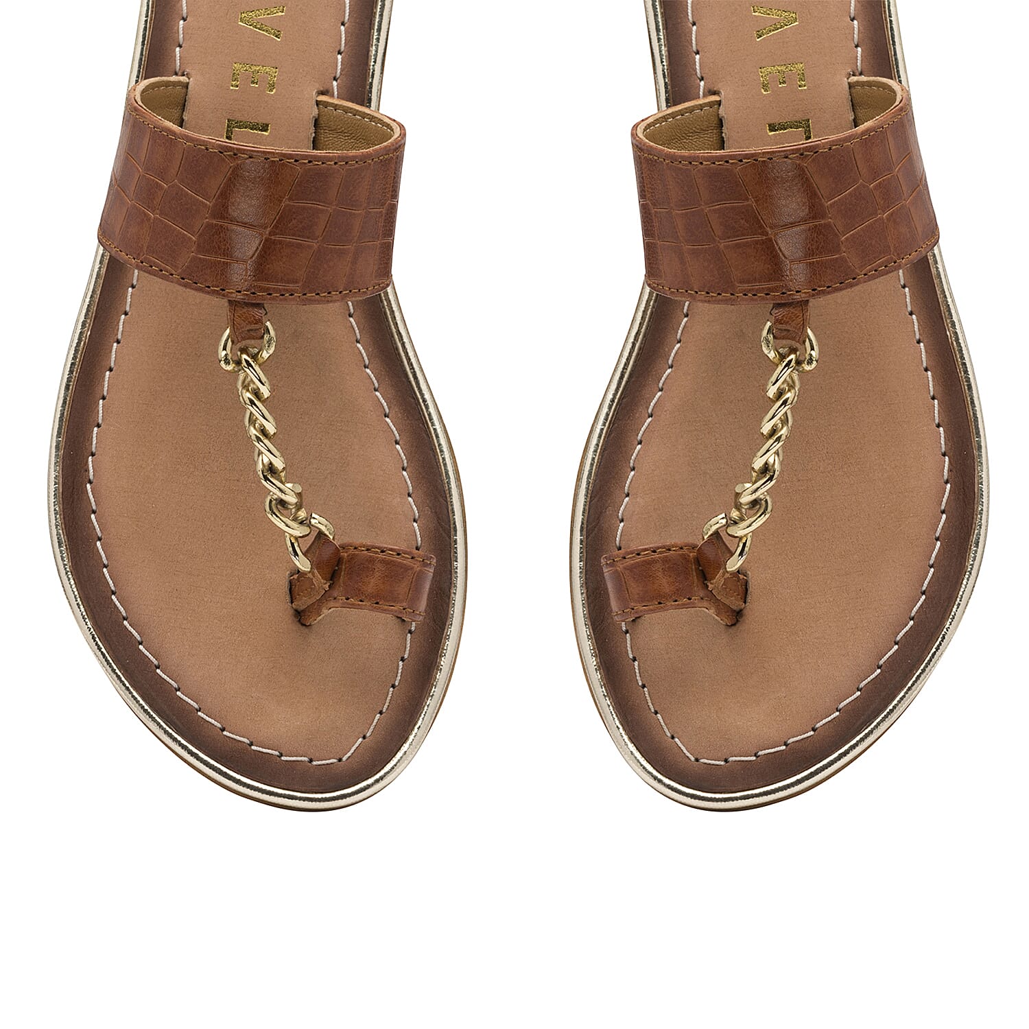 Ravel Taree Leather Mule Sandals (Size 4) - Tan