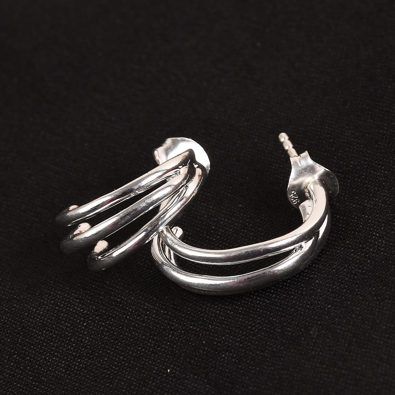 One Time Deal- High Polished Sterling Silver Earrings (with Push Back)