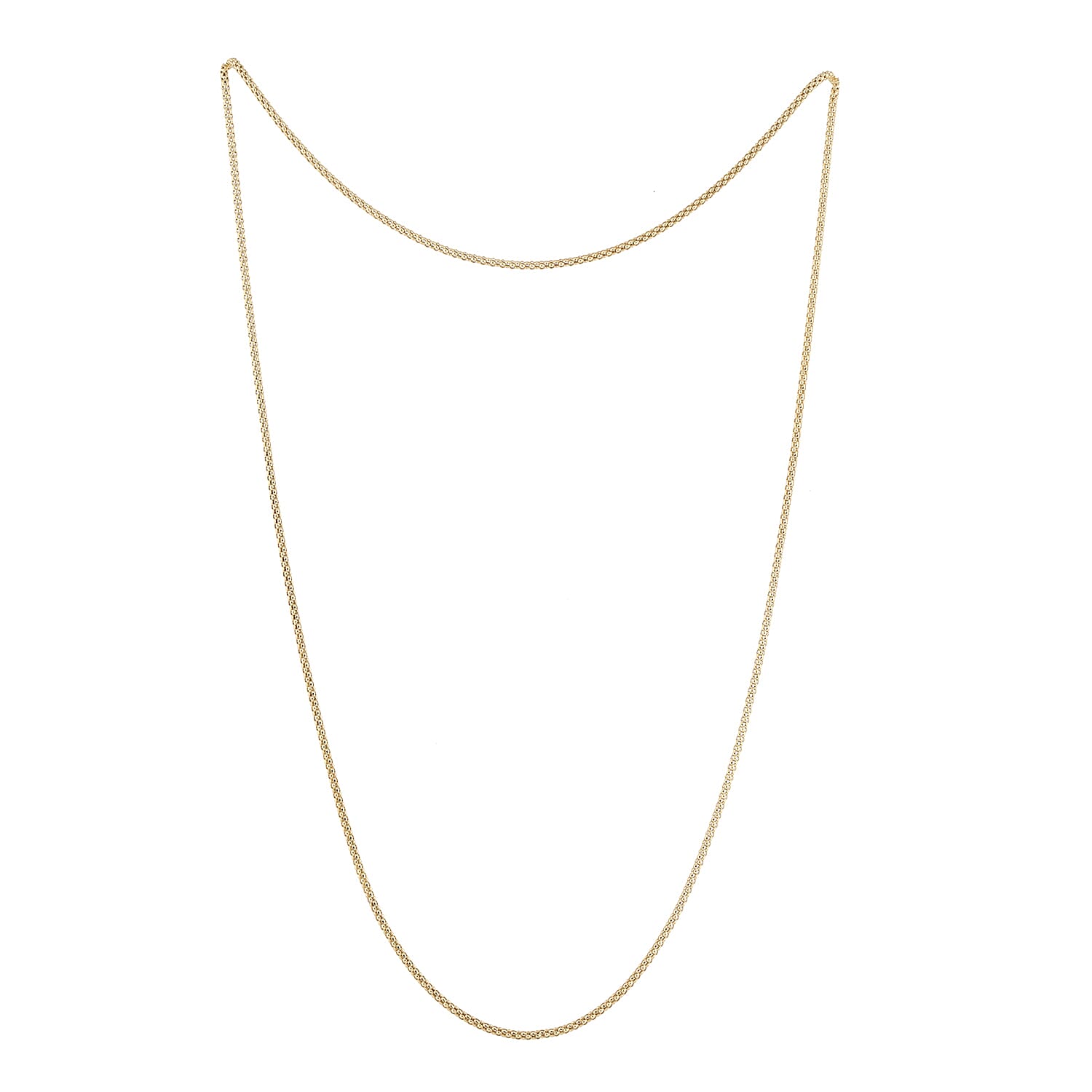 Limited Edition- Coryana Necklace (Size 60) in Yellow Gold Overlay, Silver wt. 8.73 Gms