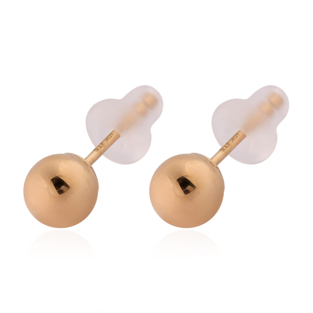 10K Yellow Gold Ball Stud Earrings