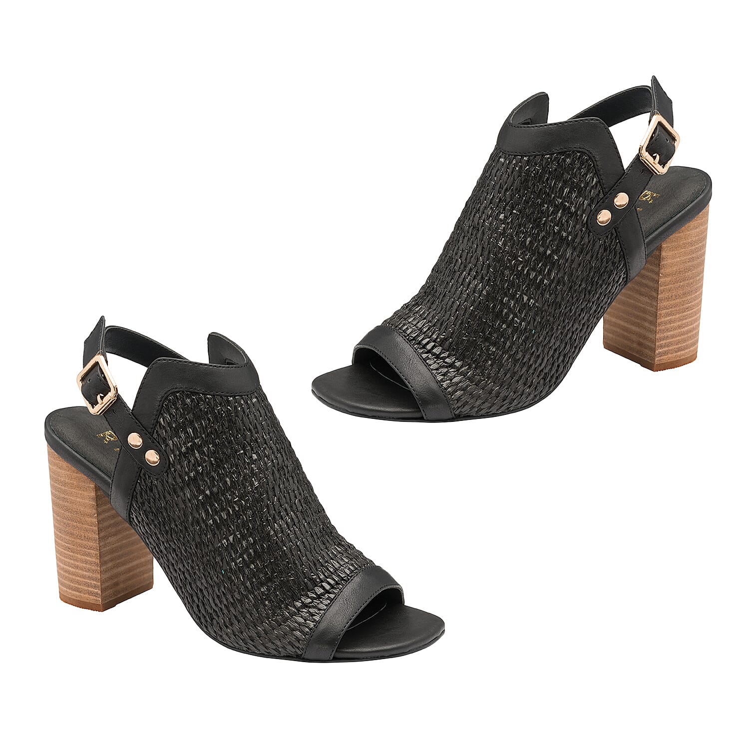 Ravel Clifton Heeled Sandals (Size 6) - Black