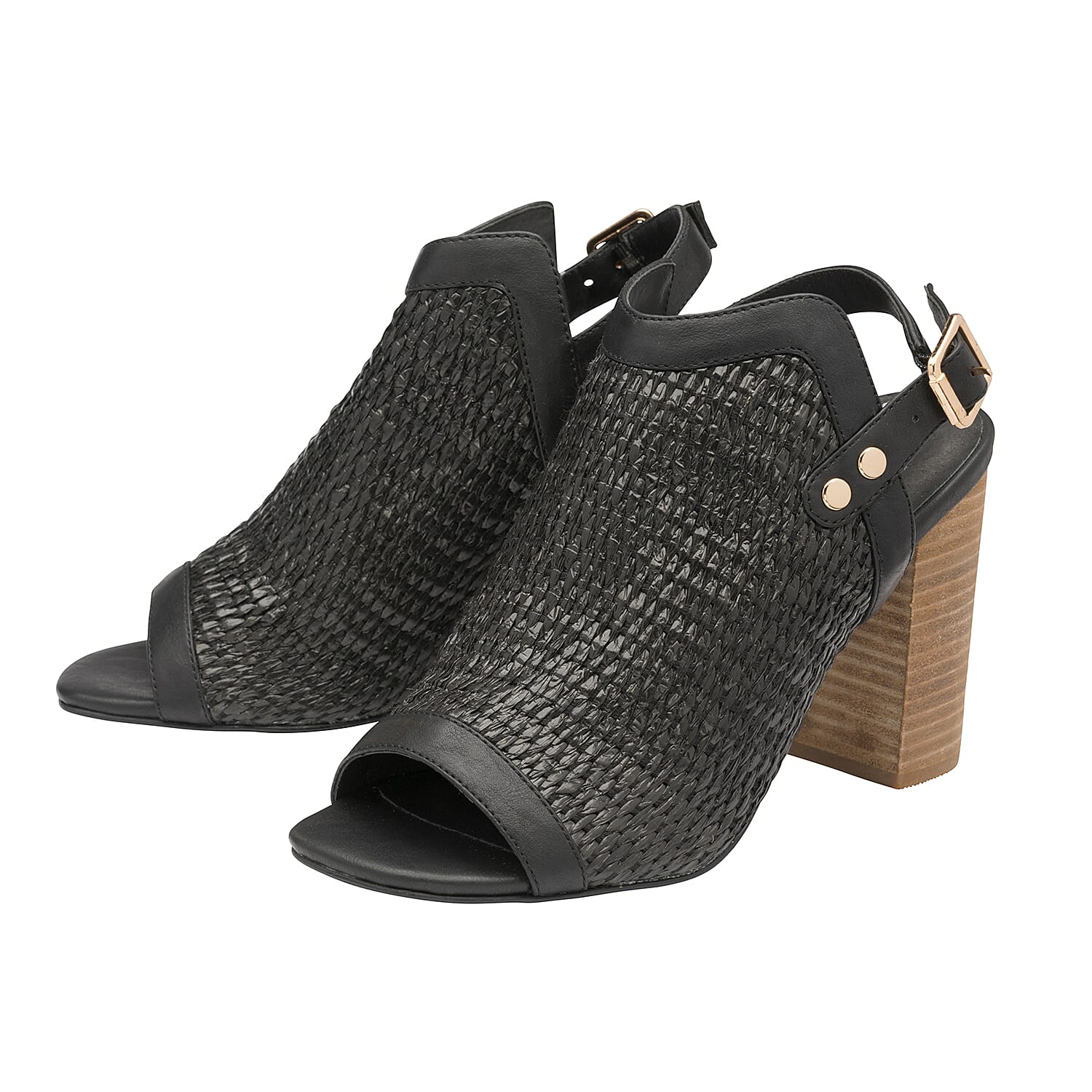 Ravel Clifton Heeled Sandals (Size 6) - Black