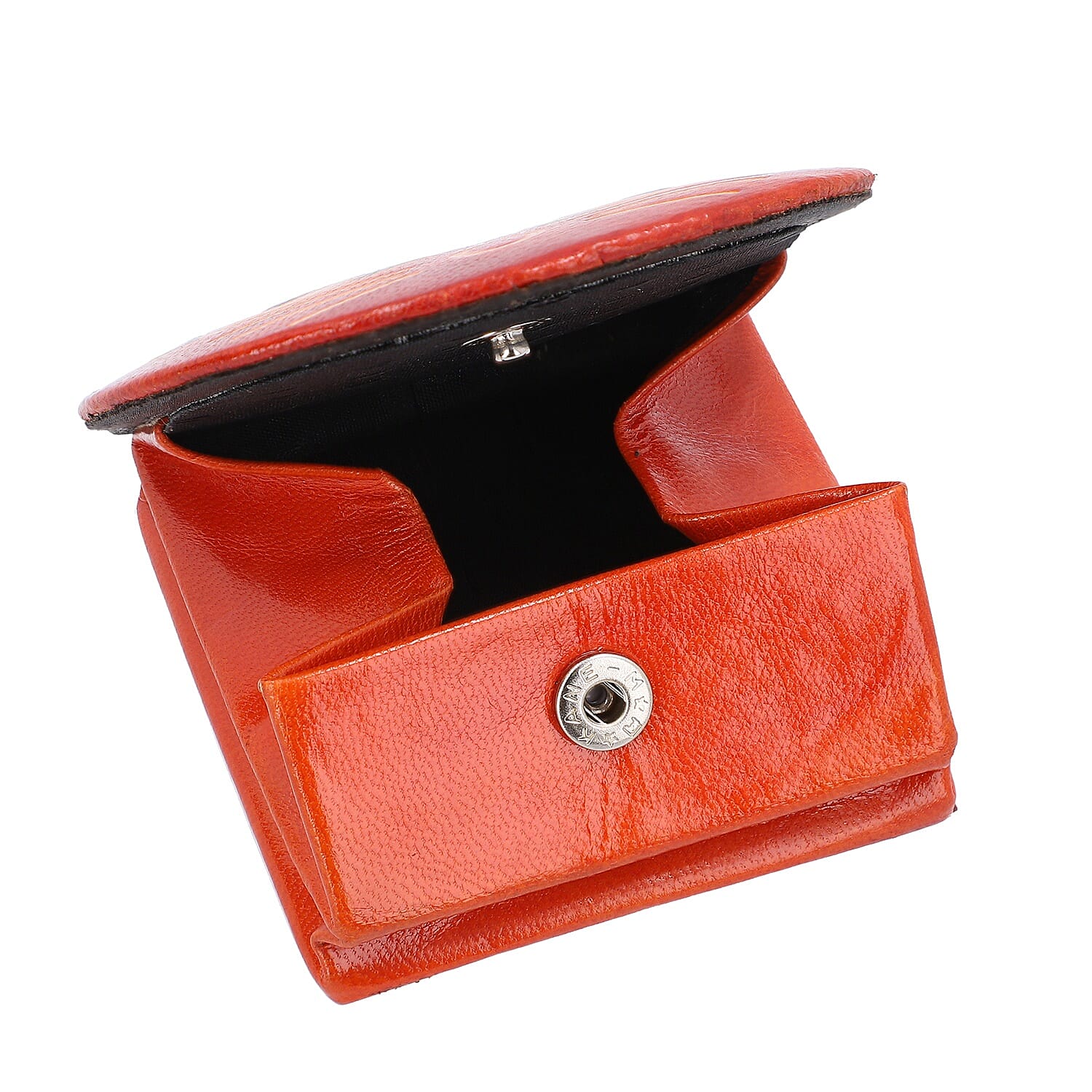 Set of 3 - 100% Genuine Leather Cat Theme Coin Pouch - Red, Navy and Green