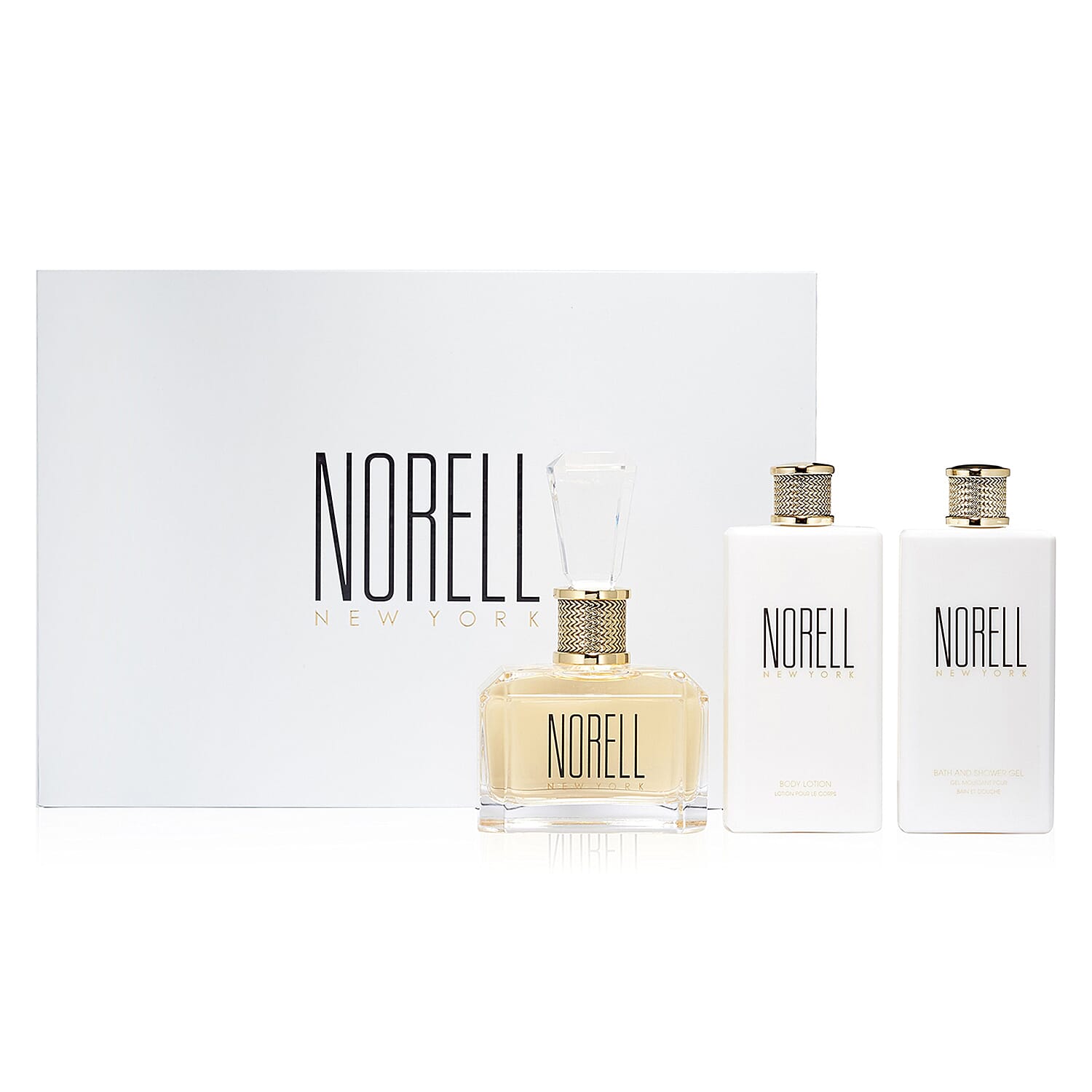 Norell: New York Gift Set Eau De Parfum Spray, Body Lotion, & Bath and Shower Gel