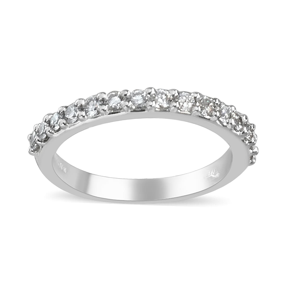 Signature Collection 950 Platinum SGL Certified Diamond (VS/F-G) Ring 0.35 Ct, Platinum wt 3.40 Gms
