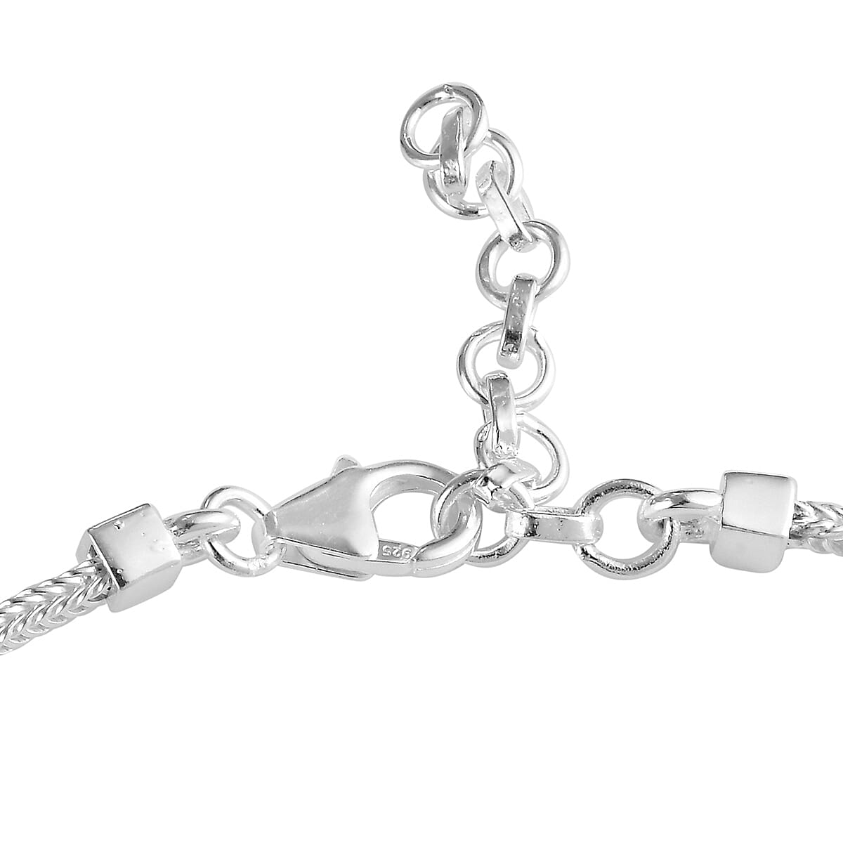 J Francis - Sterling Silver Bracelet (Size 7 with 1.5 Extender) Made with Finest CZ 4.00 Ct