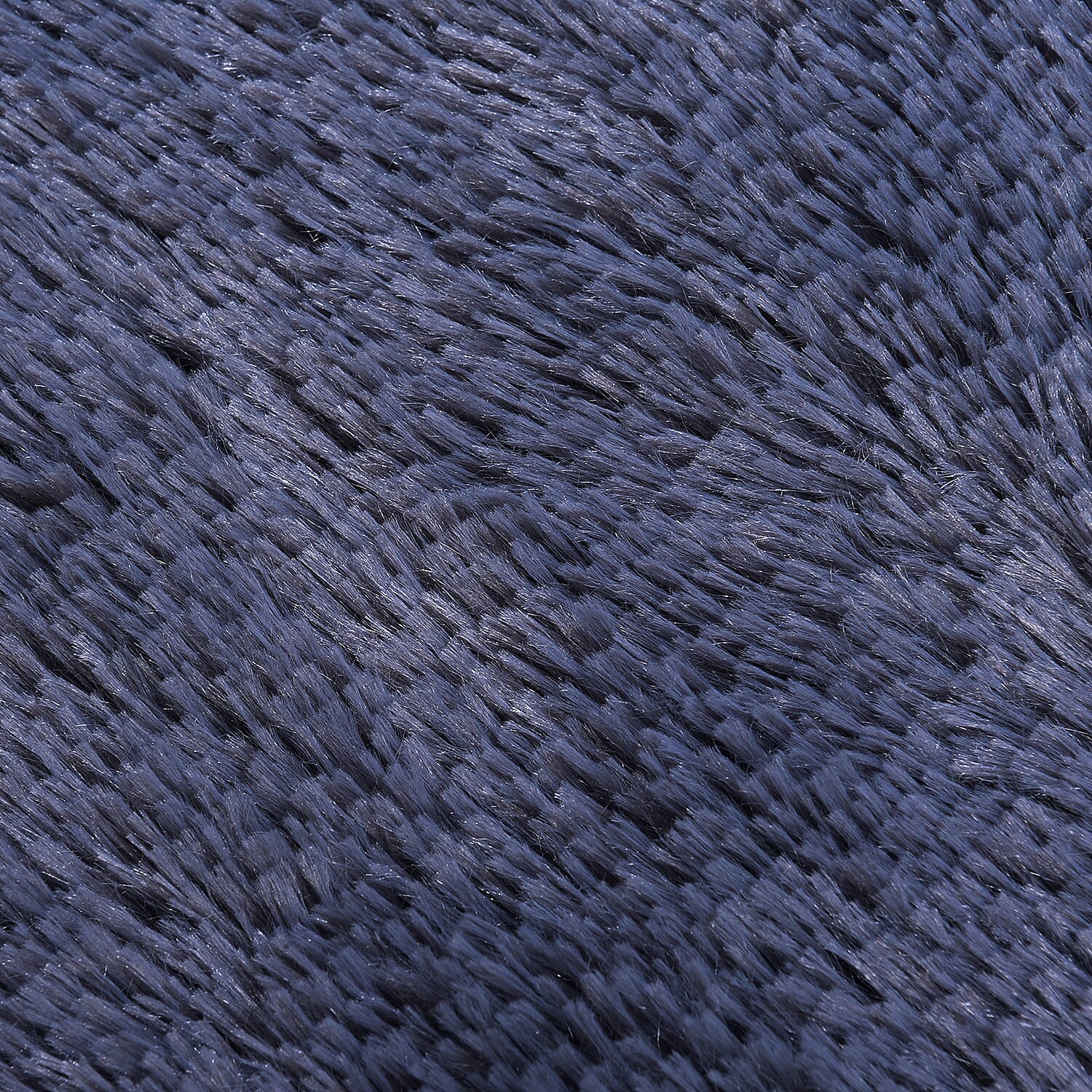 Deep Faux Fur Microfibre Rug with Non-Slip Base (80x100cm) - Dark Grey