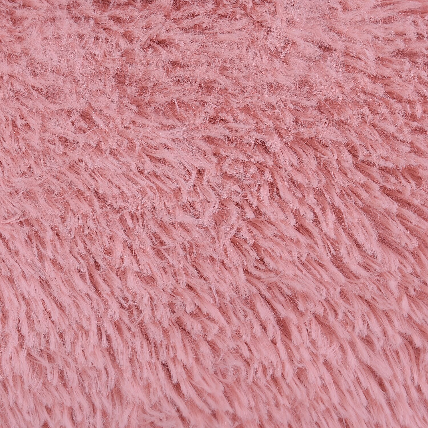 Deeep Faux Fur Microfibre Rug with Non-Slip Base (80x100cm) - Dusty Pink
