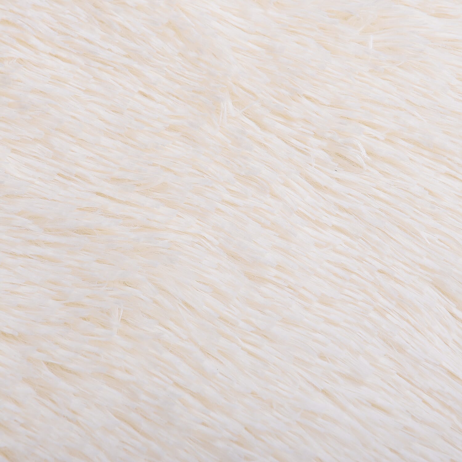 Fluffy Microfibre Faux Fur Rug with Non-Slip Bottom (140x200cm) - Cream
