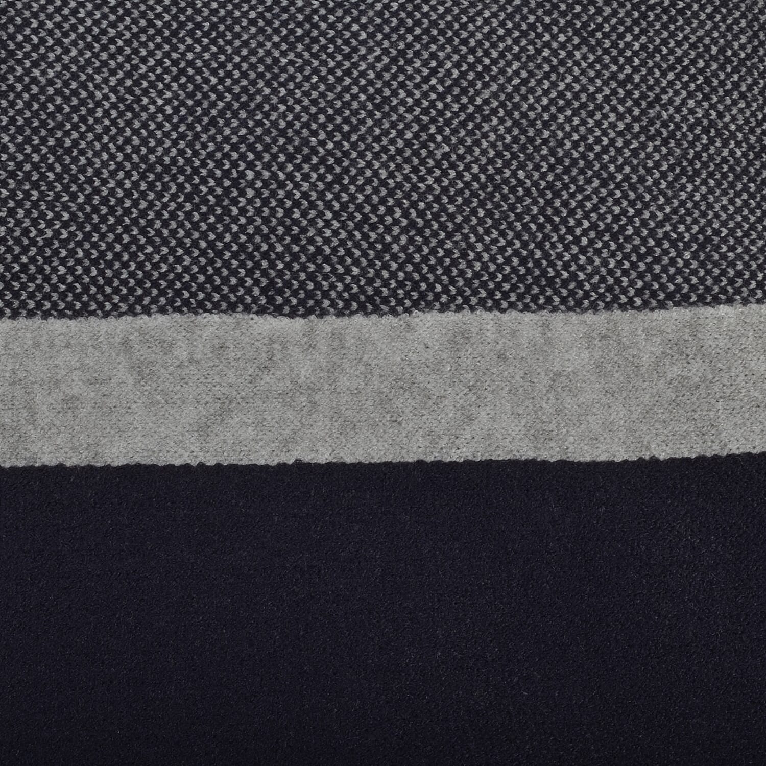 Kris Ana Coloured Border Cardigan One Size - Navy-Grey