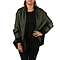 Kris Ana Coloured Border Cardigan One Size - Khaki/Black
