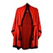 Kris Ana Coloured Border Cardigan One Size - Red/Black