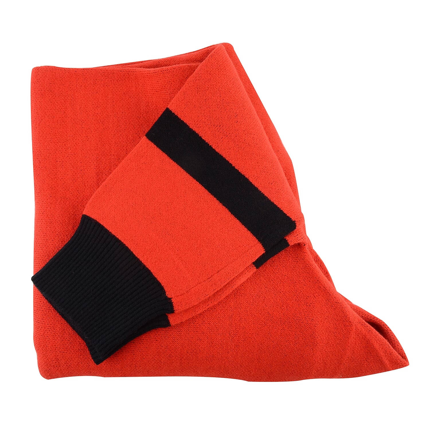 Kris Ana Coloured Border Cardigan One Size - Red-Black