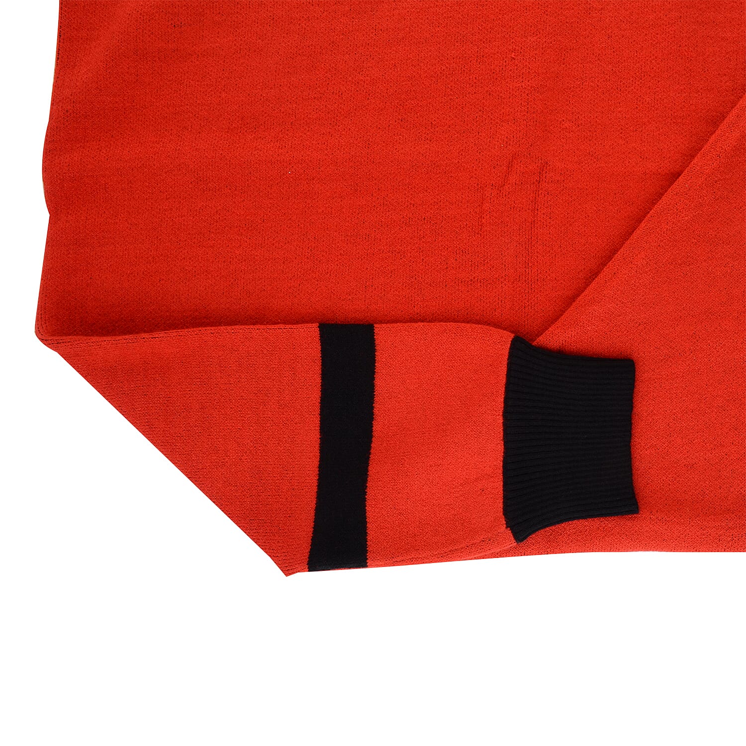Kris Ana Coloured Border Cardigan One Size - Red-Black