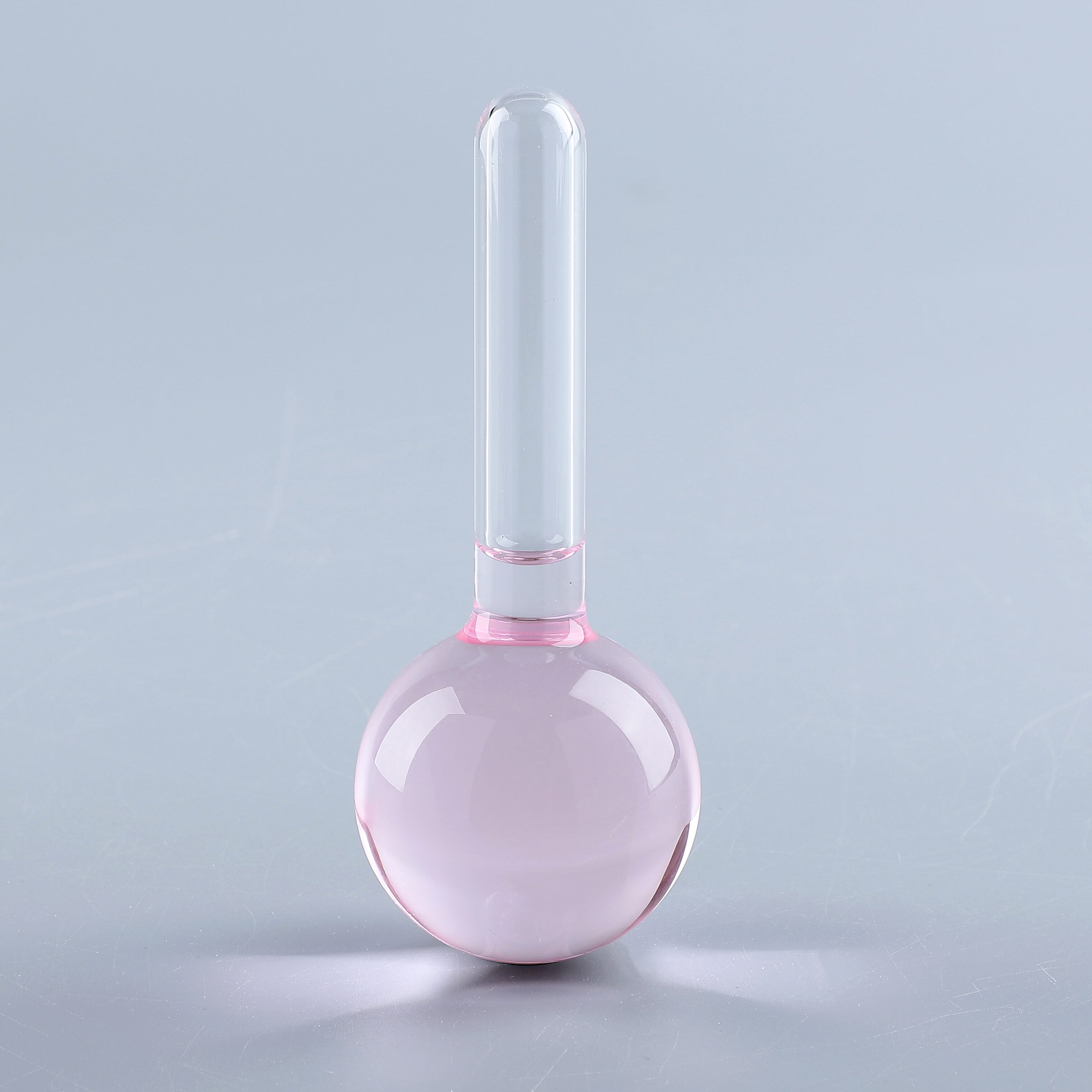 Set of 2 - Facial Massage Ice Globes (Size-13x3Cm) - Light Pink