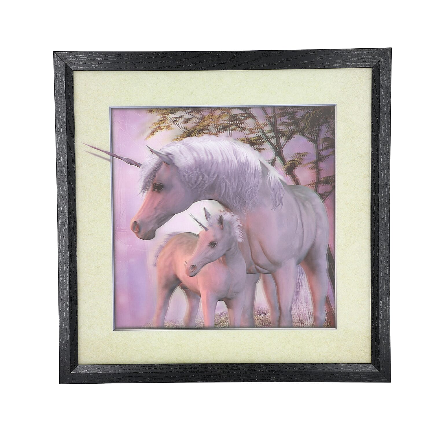 Realistic 5D Two Horse Painting (Size 43.5x43.5x4.5cm)