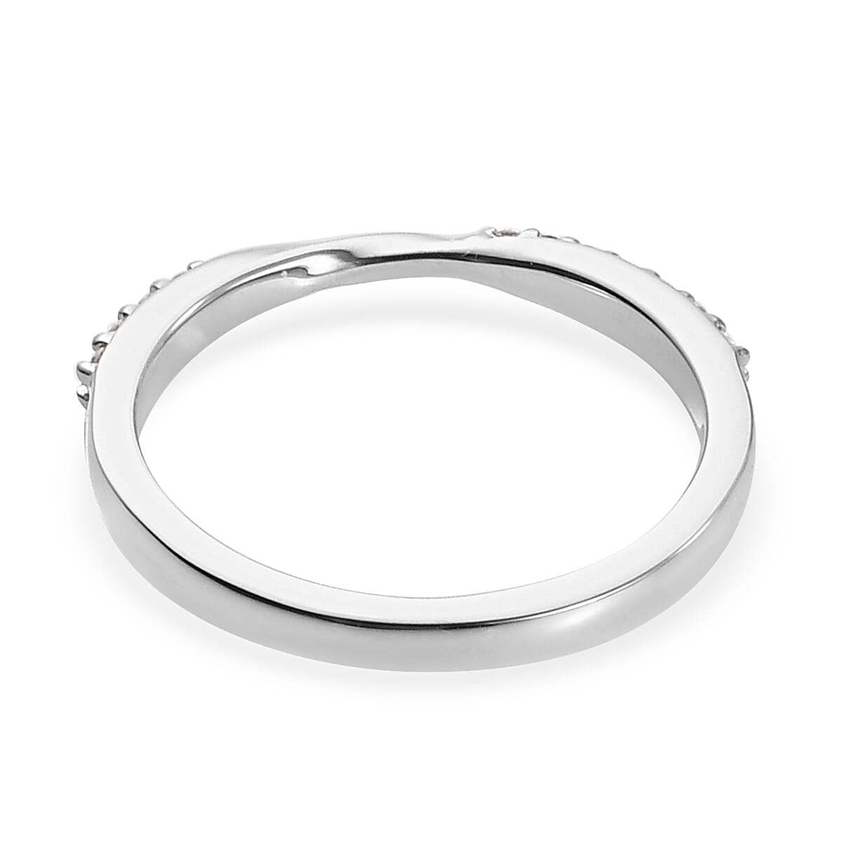 RHAPSODY 950 Platinum IGI Certified Diamond (VS-E-F) Band Ring 0.14 Ct.