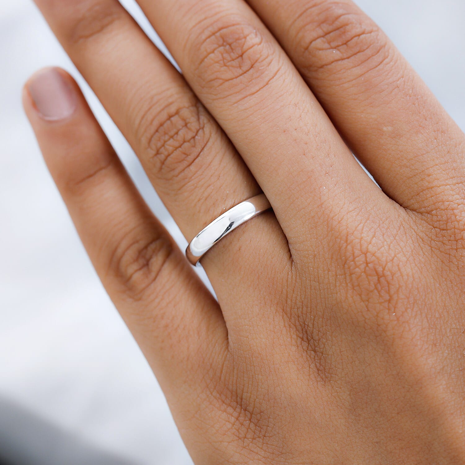 I Love You Engraved Band Ring in Sterling Silver