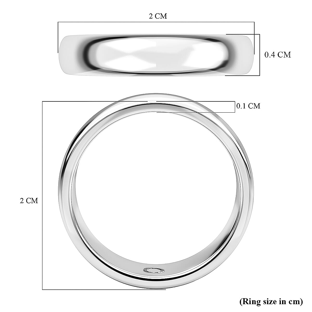 I Love You Engraved Band Ring in Sterling Silver