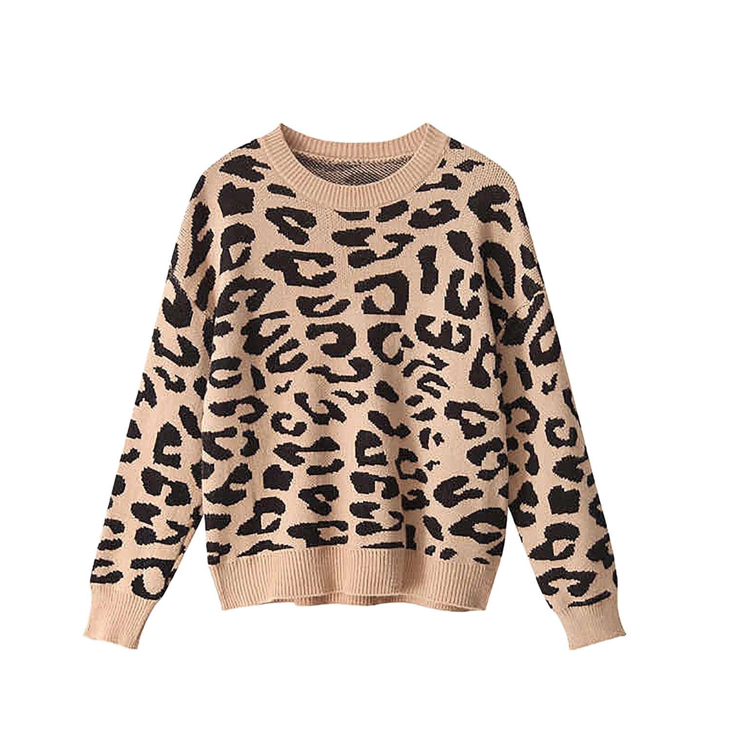 Kris Ana Animal Print Jumper One Size (8-16)- Camel