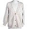 Kris Ana V Neck Wool Cardigan One Size (8-16) - Grey