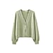 Kris Ana V Neck Wool Cardigan One Size (8-16) - Pistachio