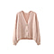 Kris Ana V Neck Wool Cardigan One Size (8-16) - Pink