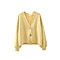 Kris Ana V Neck Wool Cardigan One Size (8-16)- Yellow