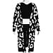 Kris Ana Animal Print Longline Wool Cardigan One Size (8-18) - Black