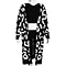 Kris Ana Animal Print Longline Wool Cardigan One Size (8-18) - Black
