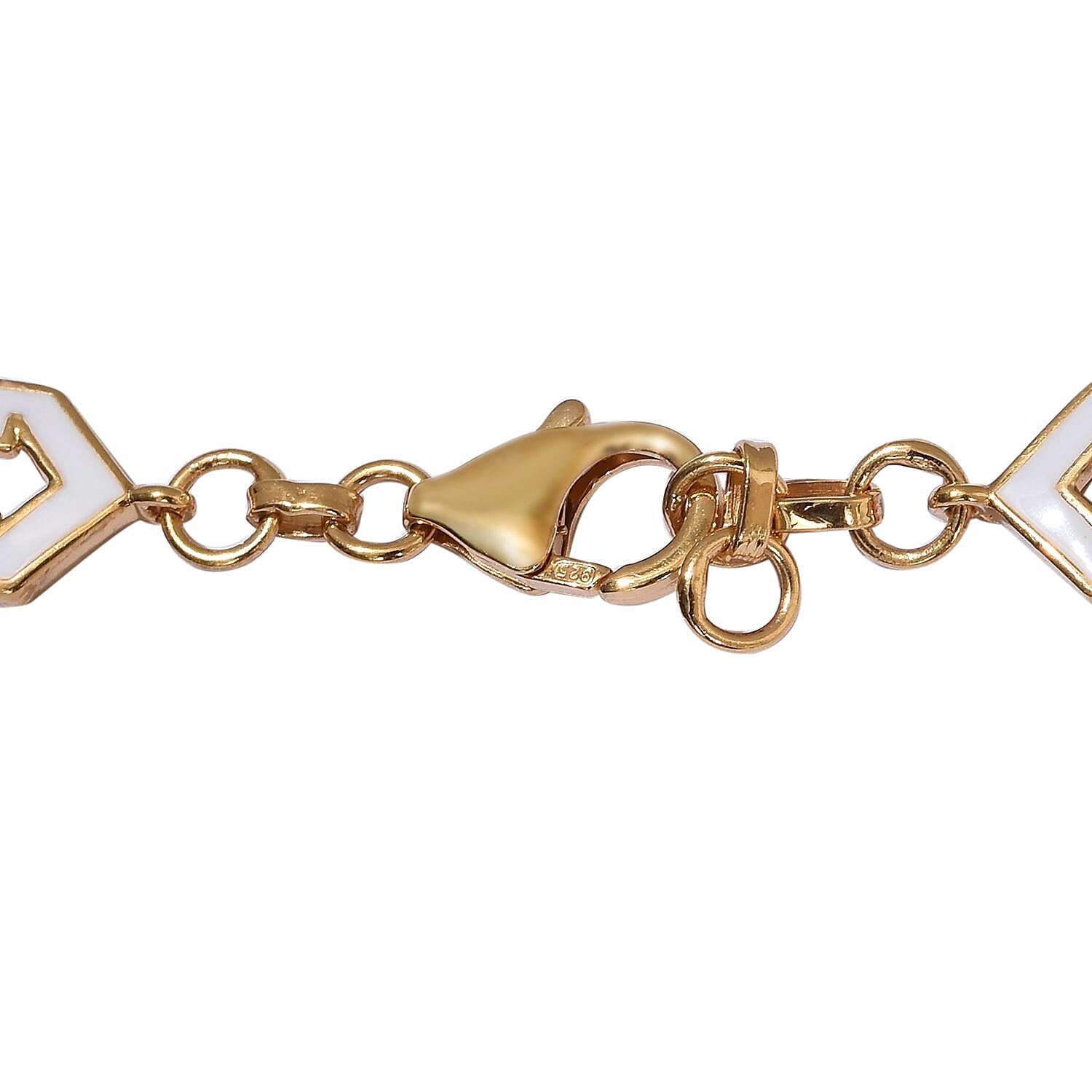 Chrome Diopside Enamelled Necklace (Size 18) in 14K Gold Overlay Sterling Silver wt 25.00 Gms