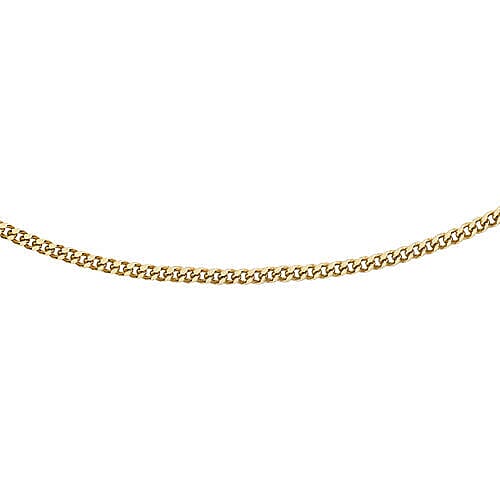 Hatton Garden Close Out - 9K Yellow Gold Curb Necklace (Size 18)