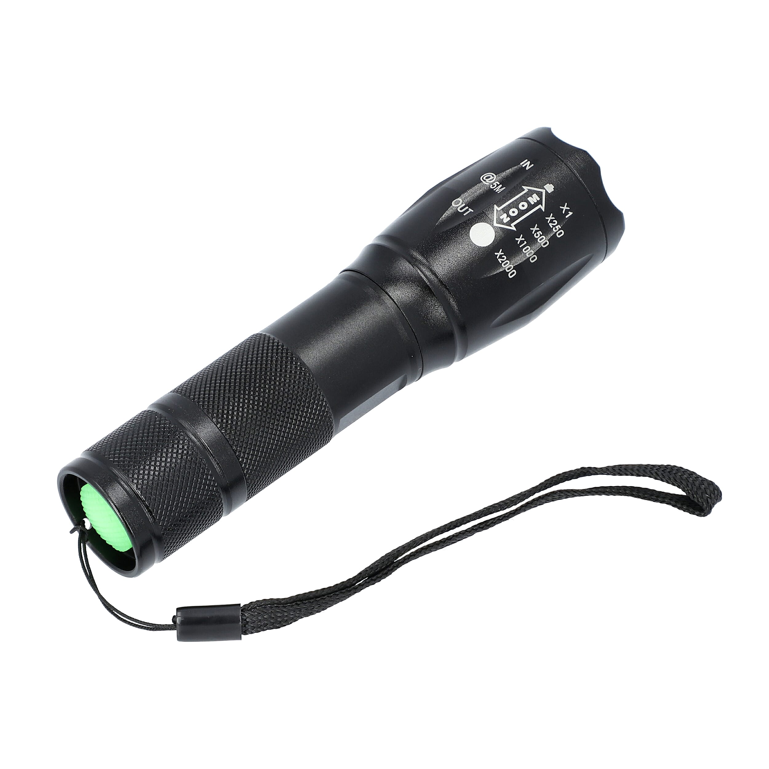 TAC Torch Light with High, Medium, Low, SOS and Flash Light Mode - 3xAAA Battery (Not Included)