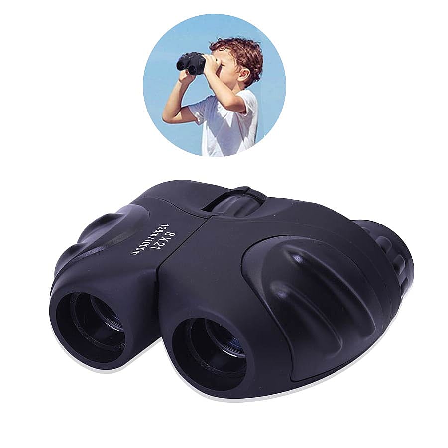 Compact and Lightweight Binoculars (Size 12x8.5cm) - Black