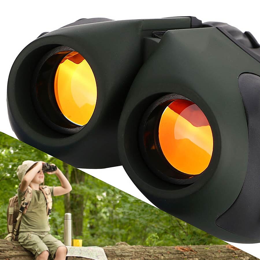 Compact and Lightweight Binoculars (Size 12x8.5cm) - Black
