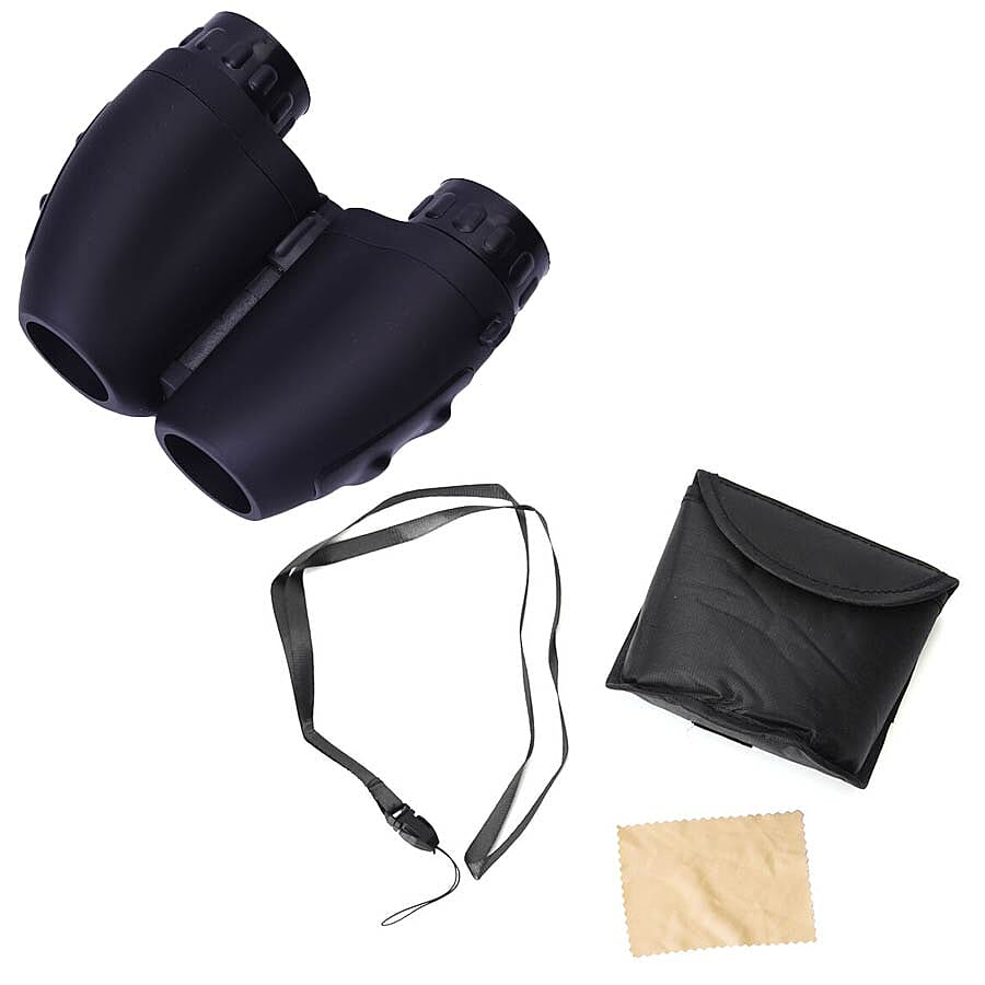 Compact and Lightweight Binoculars (Size 12x8.5cm) - Black