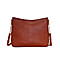 Assots London LOUISA - 100% Genuine Leather Handbag with Shoulder Strap (30x7x24cm) - Red