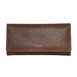 Assots London CLAIRE - 100% Genuine Leather Wallet (20x1.5x10cm) - Tan