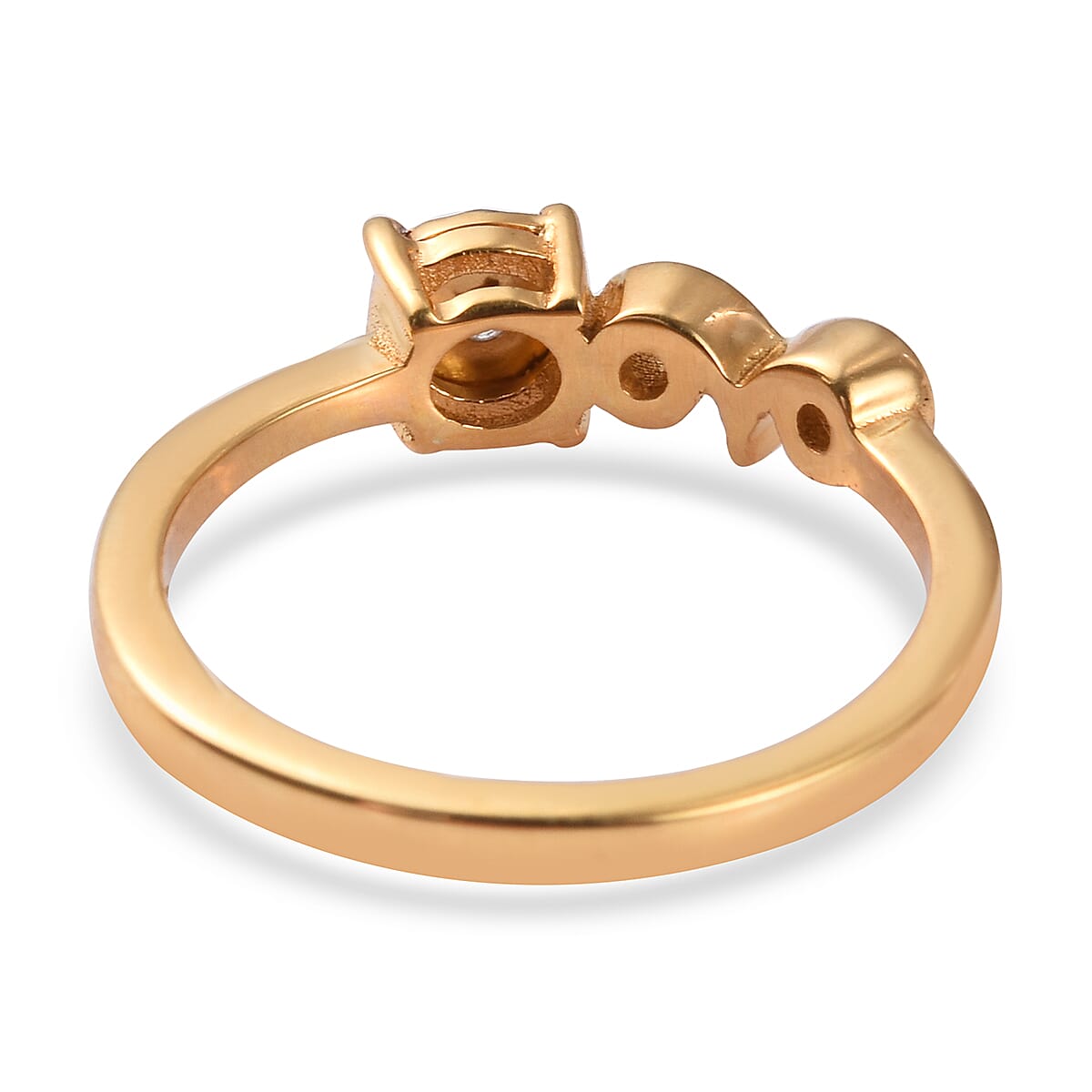 Diamond Zodiac-Aries Ring in 14K Gold Overlay Sterling Silver