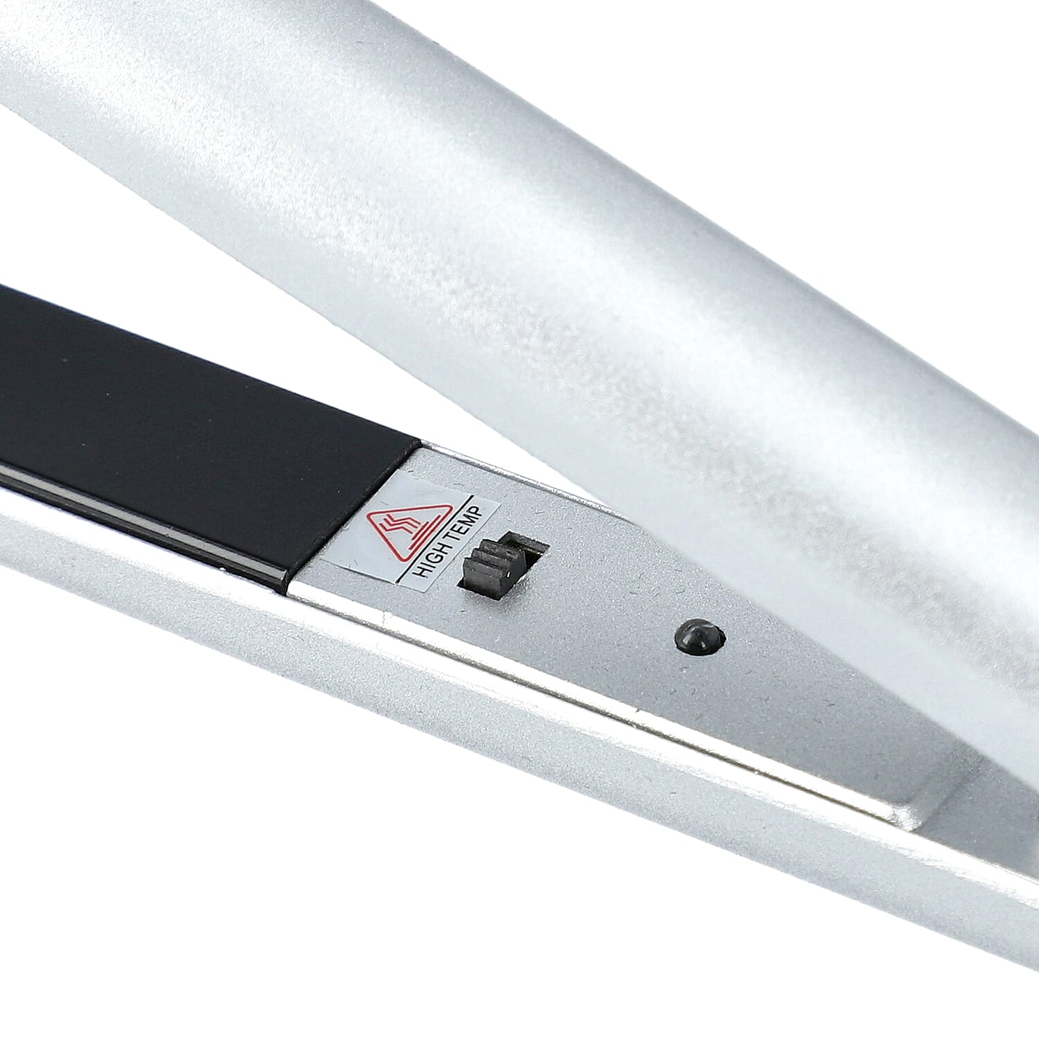 Multi Functional Mini & Travel Portable Hair Curl Straightener with LED Indicator and Power Cable - Silver