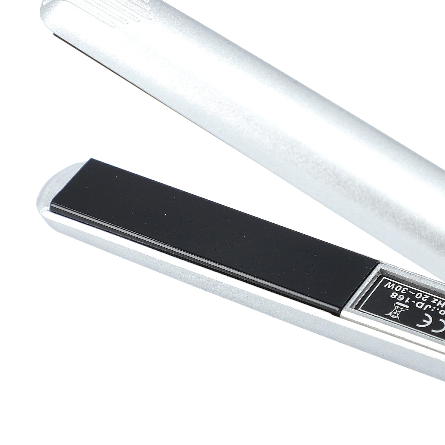 Multi Functional Mini & Travel Portable Hair Curl Straightener with LED Indicator and Power Cable - Silver