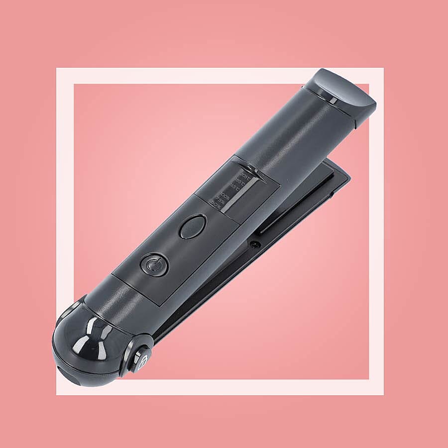 Mini Cordless Hair Straightener - Black