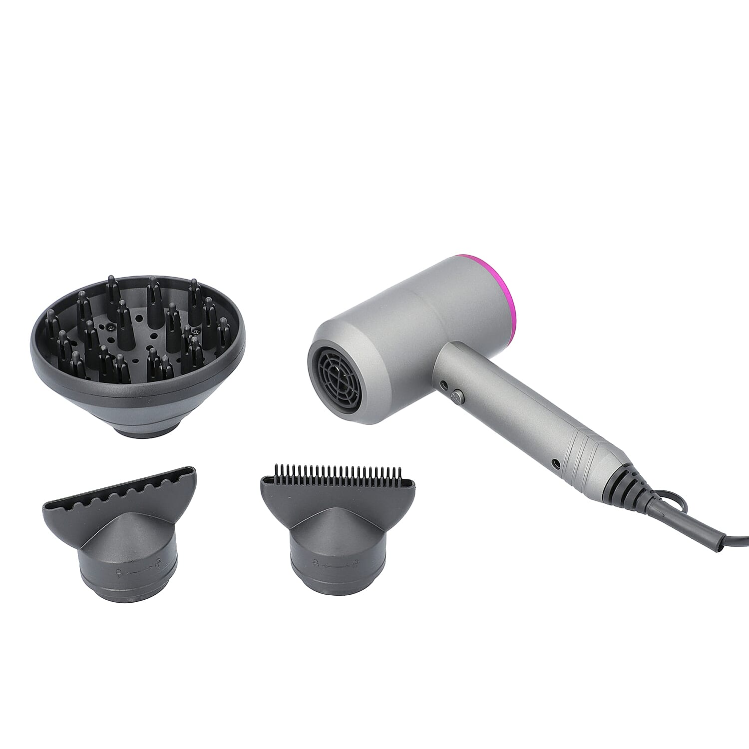 Hair Dryer - Silver (110V/220V Voltage/1625 Watts, Size 21x13x7)