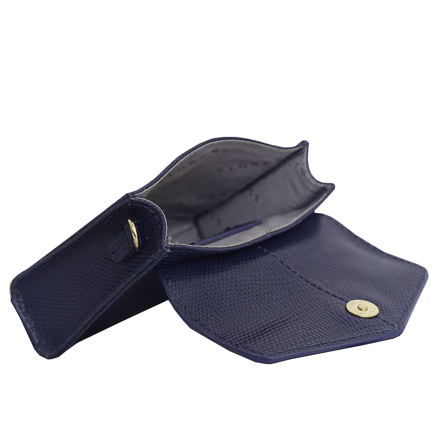 Assots London KYLIE Lizard Textured Genuine Leather Grab Bag (Size 13x2.5x10 Cm) - Navy