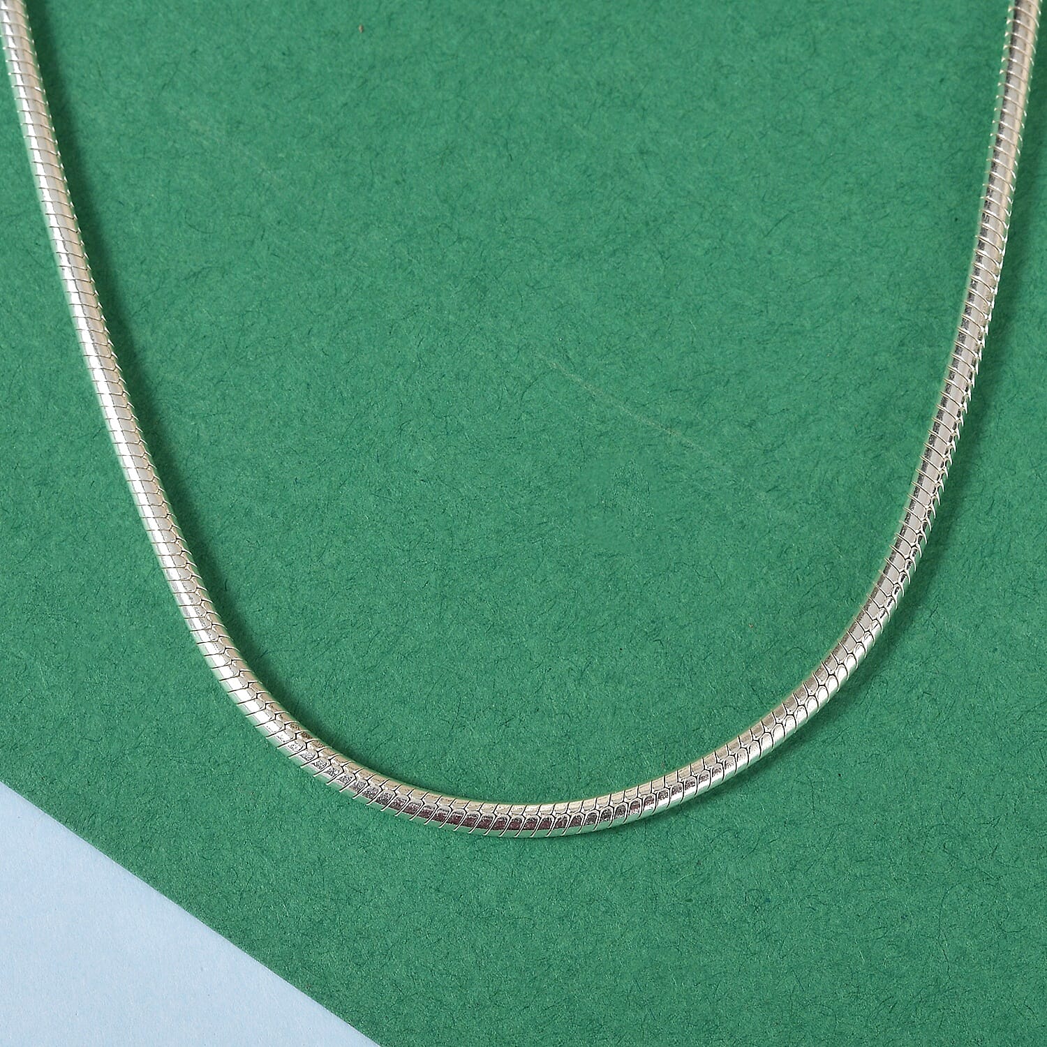 Sterling Silver Snake Necklace (Size 24), Silver wt. 25.75 Gms