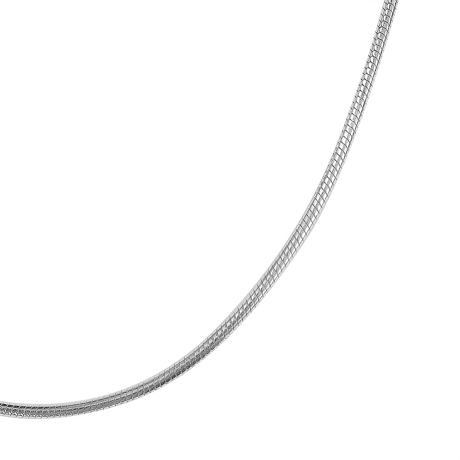 Sterling Silver Snake Necklace (Size 24), Silver wt. 25.75 Gms