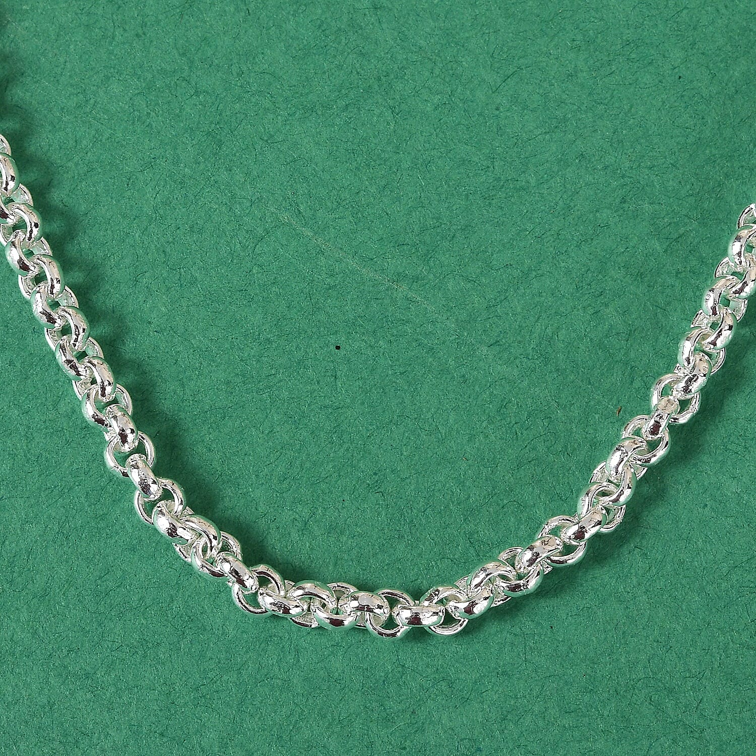Sterling Silver Cable Chain Necklace (Size 24), Silver wt. 27.96 Gms