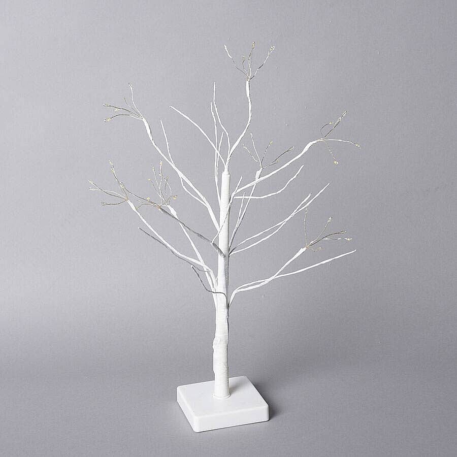 45cm Tall Tree with Warm Lights - Firework Ball (3xAA Battery Not Included)